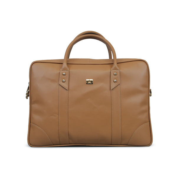 Artisan Bold Laptop bag - Tan