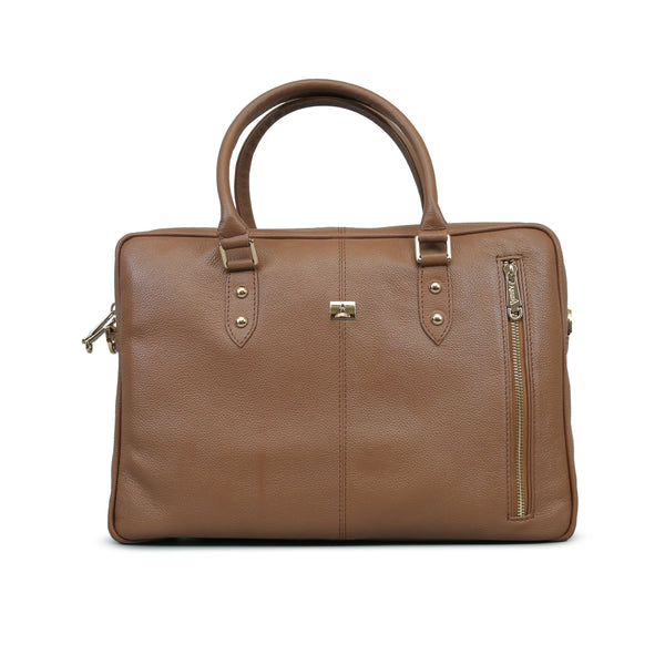 Executive Z Laptop bag - Tan Monotone