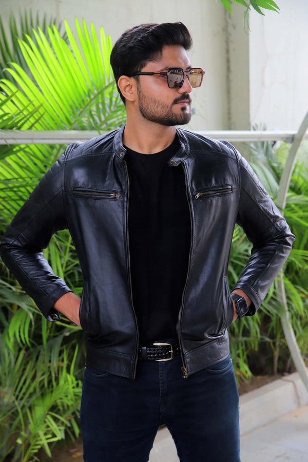 Cafe Racer Leather Jacket