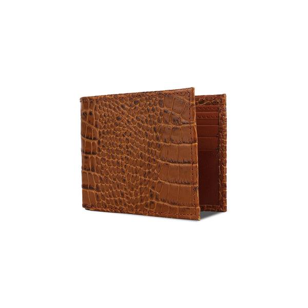 Croc Wallet - Tan